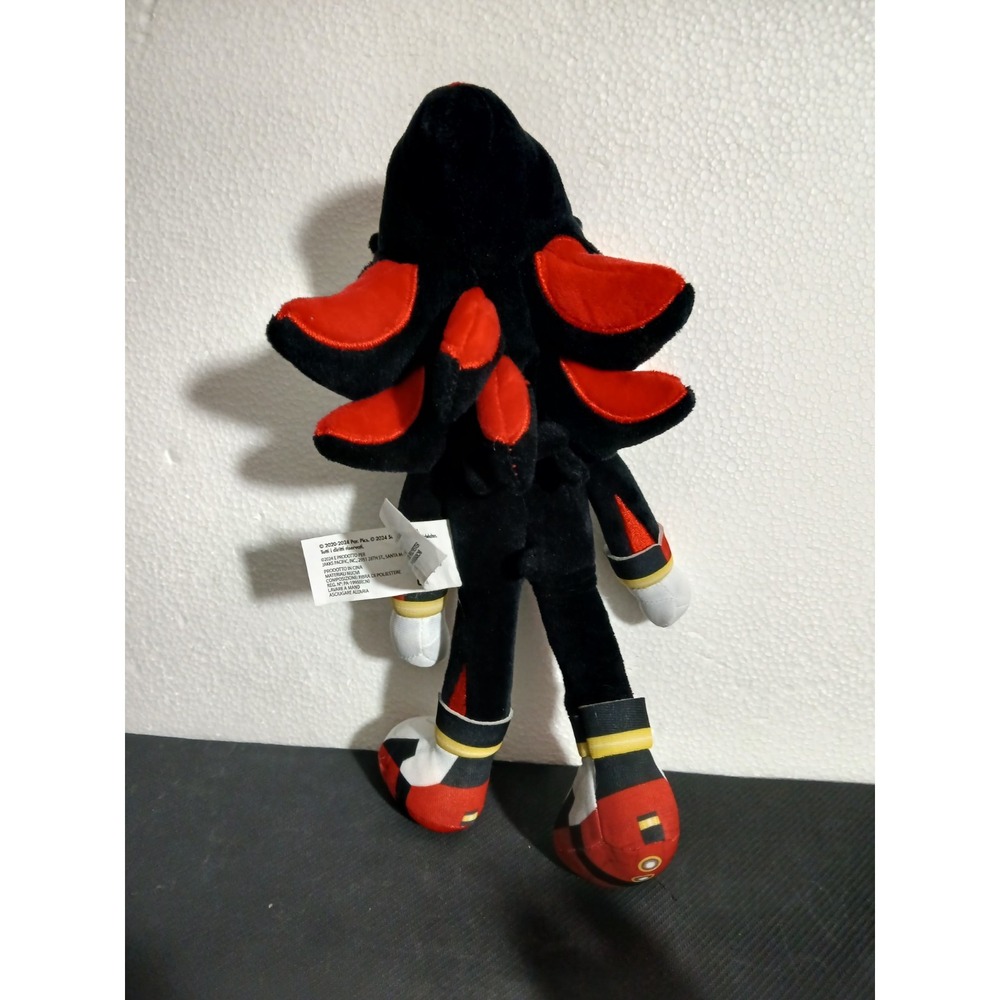 SEGA Shadow the Hedgehog Sonic 8" Plush Video Game Stuffed Figure - Picture 2 of 4